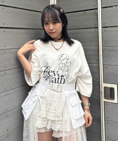 Candy Stripper（キャンディストリッパー）の「CLEVER OATH BIG BIG Tシャツ（Tシャツ/カットソー・レディース・ブラック/オフホワイト・FREE）」の18枚目の写真