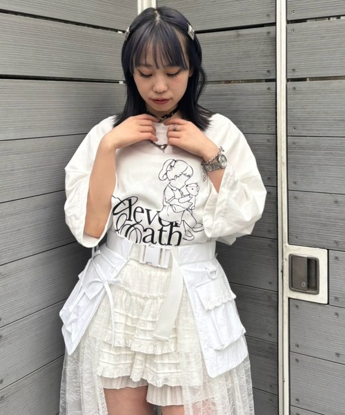 Candy Stripper（キャンディストリッパー）の「CLEVER OATH BIG BIG Tシャツ（Tシャツ/カットソー・レディース・ブラック/オフホワイト・FREE）」の19枚目の写真