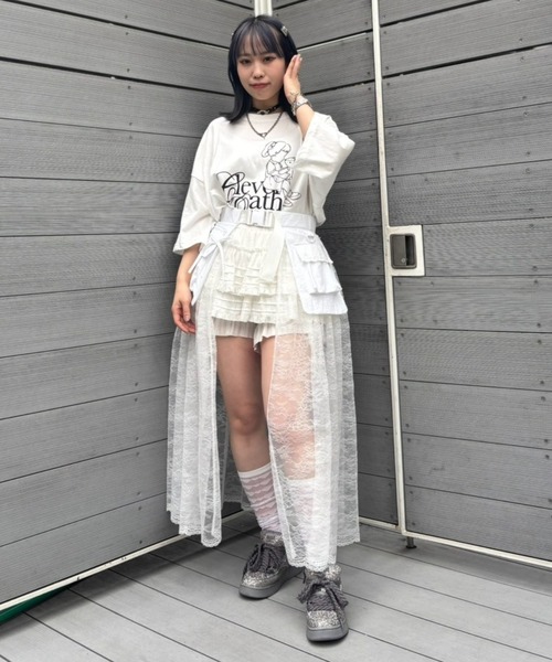 Candy Stripper（キャンディストリッパー）の「CLEVER OATH BIG BIG Tシャツ（Tシャツ/カットソー・レディース・ブラック/オフホワイト・FREE）」の20枚目の写真