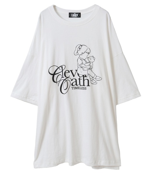 Candy Stripper（キャンディストリッパー）の「CLEVER OATH BIG BIG Tシャツ（Tシャツ/カットソー・レディース・ブラック/オフホワイト・FREE）」の17枚目の写真