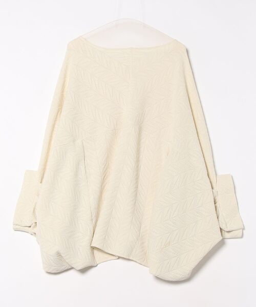 GOLDJAPAN(ゴールドジャパン)の「ヘリンボーンワイドドルマンプルオーバー【大きいサイズ対応】(チュニック・レディース・ブラック/オフホワイト・LL~3L/4L~5L)」の21枚目の写真