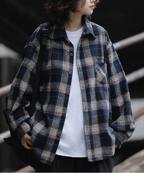 RRL ブラックウォッチ ヘビーネル チェックシャツ Mサイズ メンズ 良配色 ラルフローレン ブラックウォッチタータンチェック B.D.シャツ