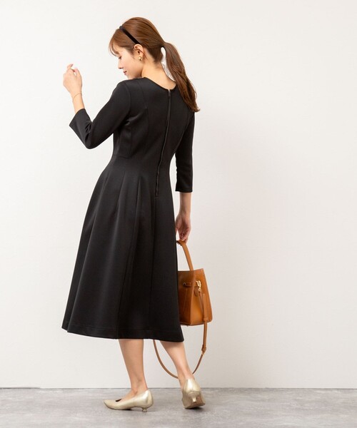 NOLLEY'S ノーリーズyosoyuki series 2WAYワンピース NOLLEY'S ワンピース 「yosoyuki series」 2WAYダンボールニット