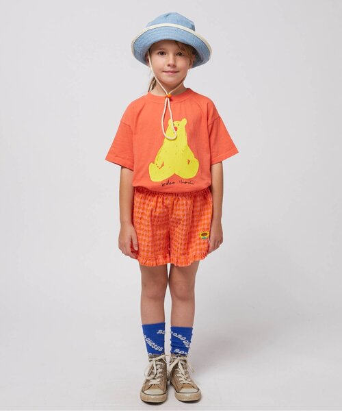 BOBO CHOSES(ボボショーズ)の「Vichy ruffle woven shorts(その他パンツ・キッズ・レッド・110/120/130)」の6枚目の写真