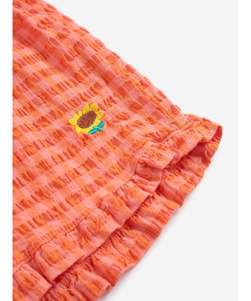 BOBO CHOSES(ボボショーズ)の「Vichy ruffle woven shorts(その他パンツ・キッズ・レッド・110/120/130)」の5枚目の写真