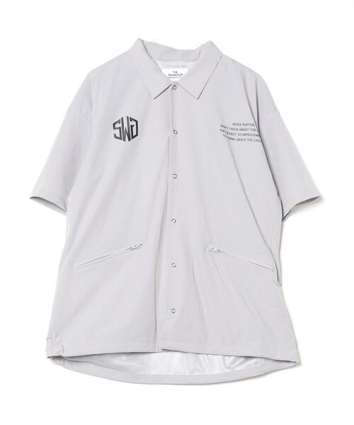 SWINGGGR(スウィンガー)の「THE SWINGGGR/ザ スウィンガー/NYLON COACH JKT(ナイロンジャケット・メンズ・ブラック/グレー・3/2)」の9枚目の写真
