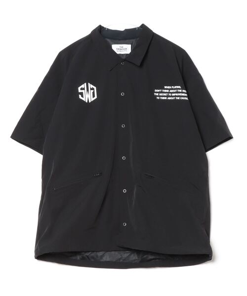 SWINGGGR(スウィンガー)の「THE SWINGGGR/ザ スウィンガー/NYLON COACH JKT(ナイロンジャケット・メンズ・ブラック/グレー・3/2)」の7枚目の写真