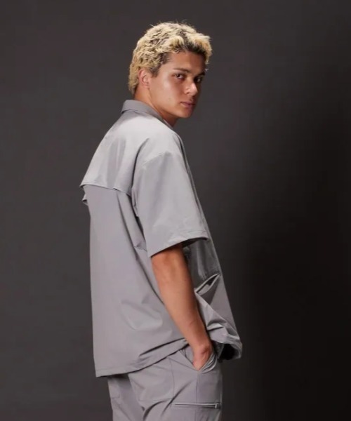 SWINGGGR(スウィンガー)の「THE SWINGGGR/ザ スウィンガー/NYLON COACH JKT(ナイロンジャケット・メンズ・ブラック/グレー・3/2)」の8枚目の写真