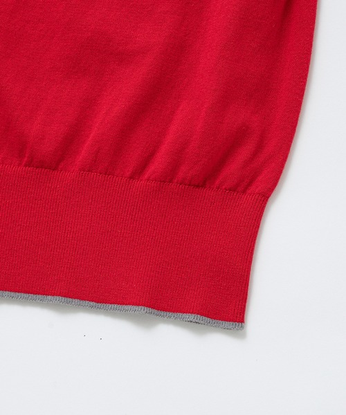 LA MARINE FRANCAISE(マリン フランセーズ)の「バイカラースタンドプルオーバー(ニット/セーター・レディース・イエロー/パープル/ネイビー系/レッド・FREE)」の8枚目の写真