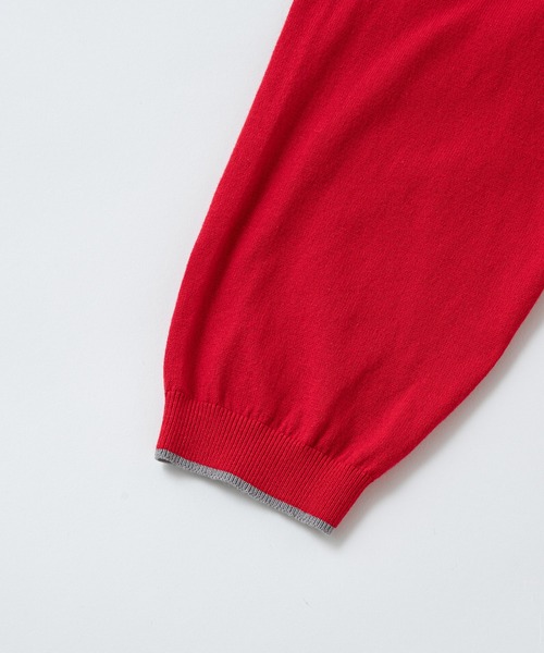 LA MARINE FRANCAISE(マリン フランセーズ)の「バイカラースタンドプルオーバー(ニット/セーター・レディース・イエロー/パープル/ネイビー系/レッド・FREE)」の9枚目の写真