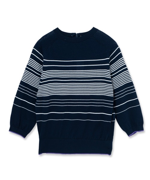 LA MARINE FRANCAISE(マリン フランセーズ)の「バイカラースタンドプルオーバー(ニット/セーター・レディース・イエロー/パープル/ネイビー系/レッド・FREE)」の17枚目の写真