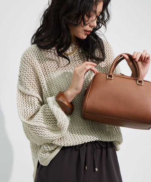 BARNYARDSTORM（バンヤードストーム）の「BARNYARDSTORM / ホールガーメントメッシュニット【『ネルソンさん』YouTubeご紹介アイテム】（ニット/セーター・レディース・チャコールグレー/ベージュ/ブラック/ブルー/ブラウン・FREE）」の9枚目の写真