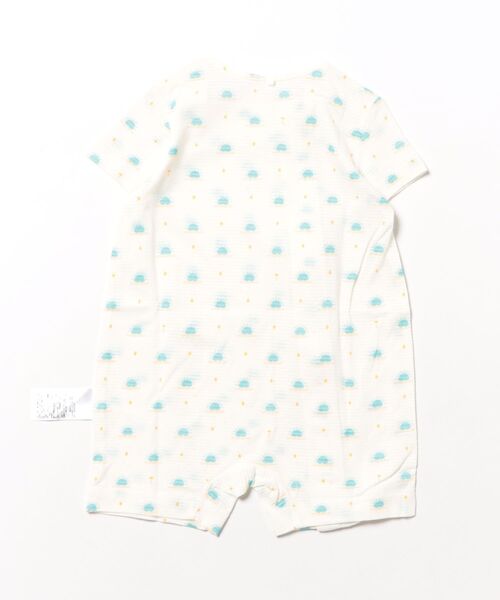 【美品】moimolnロンパース90㎝ 美品 moimoln モイモルン ベビー 花柄 ロンパース 90 80 ピンク