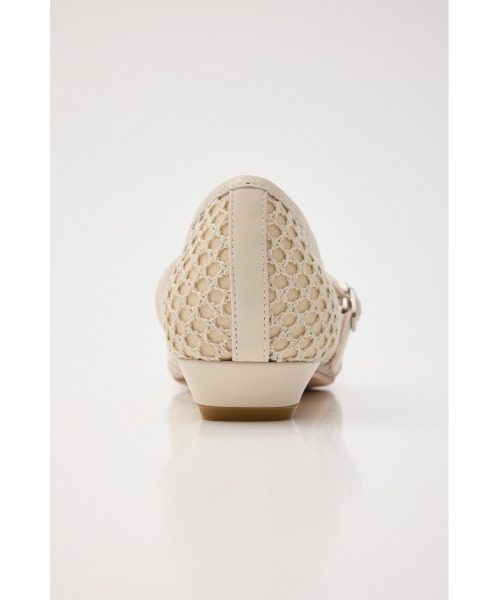 STACCATO（スタッカート）の「メッシュネットローパンプス（パンプス・レディース・ホワイト/ブラック・22.5cm/23.5cm/24.5cm/23.0cm/24.0cm）」の7枚目の写真