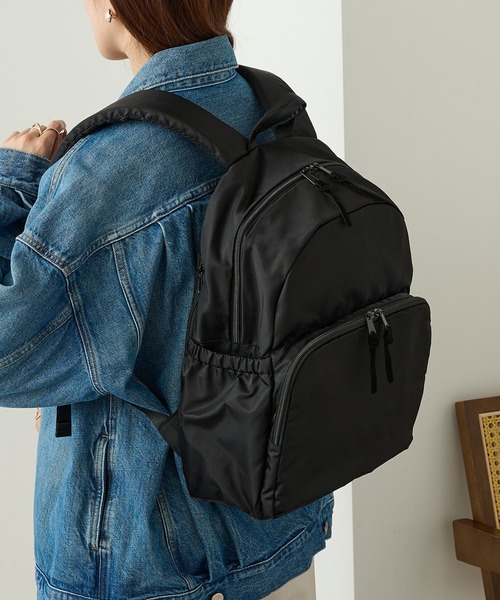 Healthknit Product(ヘルスニットプロダクト)の「【Healthknit Product】ヘルスニット 16ポケット マザーズバック HKB-1223(バックパック/リュック・レディース・ベージュ/ブラック・FREE)」の4枚目の写真