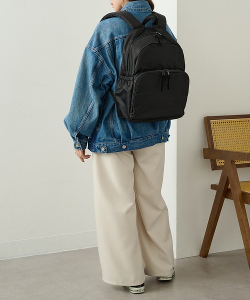 Healthknit Product(ヘルスニットプロダクト)の「【Healthknit Product】ヘルスニット 16ポケット マザーズバック HKB-1223(バックパック/リュック・レディース・ベージュ/ブラック・FREE)」の8枚目の写真