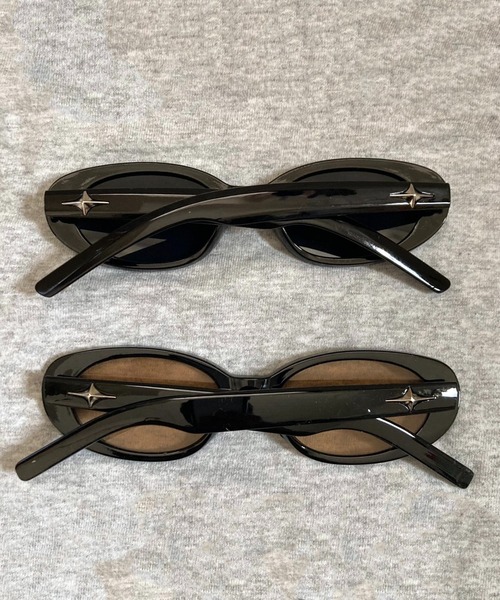 VIBGYOR（ヴィブジョー）の「ユニセックス ラウンドカラーサングラス(CZ)（サングラス・レディース・ブラック/ブラウン・FREE）」の6枚目の写真