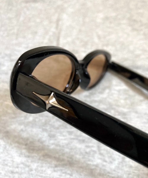 VIBGYOR（ヴィブジョー）の「ユニセックス ラウンドカラーサングラス(CZ)（サングラス・レディース・ブラック/ブラウン・FREE）」の7枚目の写真