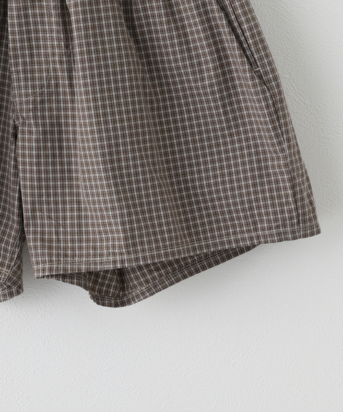 ERL（イーアールエル）の「ERL / イーアールエル UNISEX MINI PLAID BOXERS WOVEN ERL10UW02（その他パンツ・レディース・ブラウン・X-SMALL/SMALL/MEDIUM）」の4枚目の写真