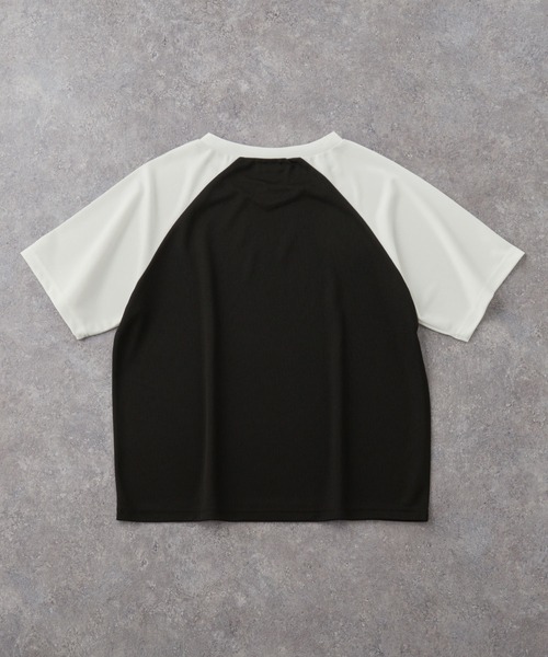 MONO-MART(モノマート)の「ゲームデザインラグランメッシュVネック半袖Tシャツ(Tシャツ/カットソー・レディース・ブラック/ネイビー系/ネイビー/ブラック系/ライトグレー/ボルドー/ライトグレー系・FREE)」の15枚目の写真