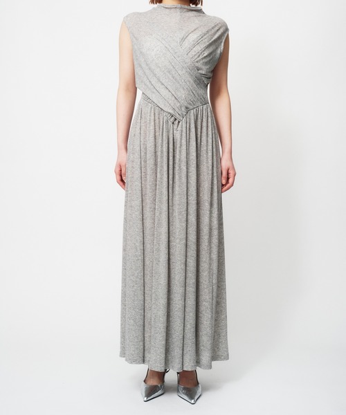 THINGS THAT MATTER（シングス ザット マター）の「SHEER JERSEY MAXI DRESS / シアージャージマキシドレス（ワンピース・レディース・グレー/ブラック/ボルドー・FREE）」の19枚目の写真