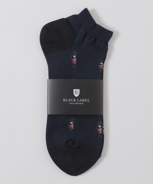 BLACK LABEL CRESTBRIDGE（ブラックレーベル・クレストブリッジ）の「ガーズマンショートソックス（ソックス/靴下・メンズ・ブラック/ネイビー・FREE）」の2枚目の写真