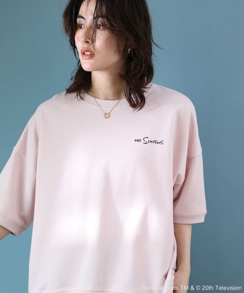 The Simpsons（ザ・シンプソンズ）の「The Simpsonsバックプリントスウェット（スウェット・レディース・ピンク・FREE）」の4枚目の写真