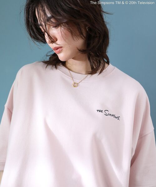 The Simpsons（ザ・シンプソンズ）の「The Simpsonsバックプリントスウェット（スウェット・レディース・ピンク・FREE）」の5枚目の写真