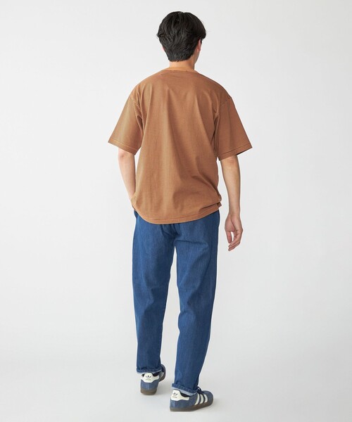 SHIPS（シップス）の「SHIPS: マイクロ ボーダー リンガー Tシャツ（Tシャツ/カットソー・メンズ・ブラウン/グリーン/ロイヤルブルー・SMALL/MEDIUM/LARGE/X-LARGE）」の8枚目の写真