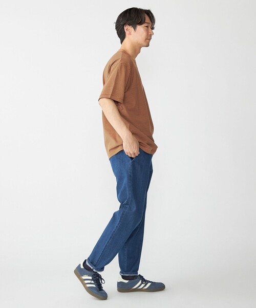 SHIPS（シップス）の「SHIPS: マイクロ ボーダー リンガー Tシャツ（Tシャツ/カットソー・メンズ・ブラウン/グリーン/ロイヤルブルー・SMALL/MEDIUM/LARGE/X-LARGE）」の9枚目の写真