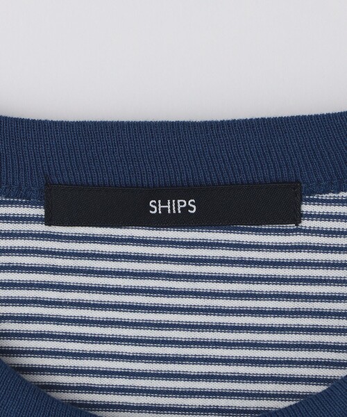 SHIPS（シップス）の「SHIPS: マイクロ ボーダー リンガー Tシャツ（Tシャツ/カットソー・メンズ・ブラウン/グリーン/ロイヤルブルー・SMALL/MEDIUM/LARGE/X-LARGE）」の20枚目の写真