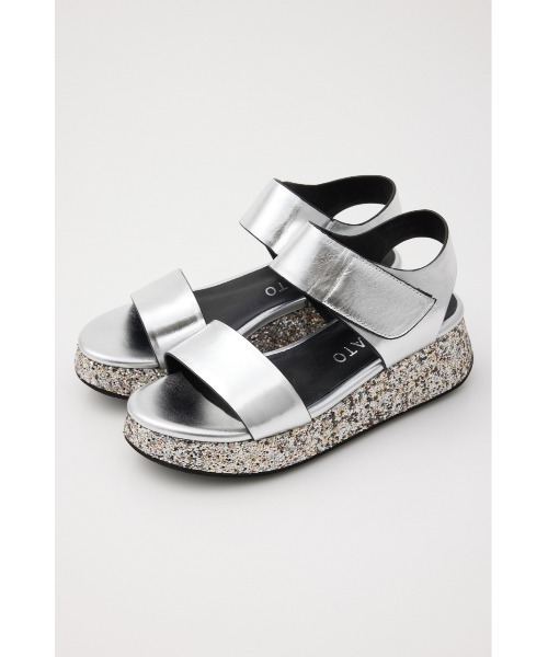 STACCATO（スタッカート）の「グリッターソールサンダル（サンダル・レディース・シルバー/ブラック・22.5cm/23.5cm/24.5cm/23.0cm/24.0cm）」の2枚目の写真