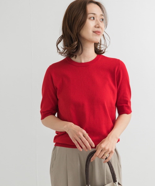 新品タグ付◆ 『UR TECH ひやサラクール』コットンハーフスリーブKNIT URBAN RESEARCH DOORS｜『UR TECH ひやサラクール』コットン