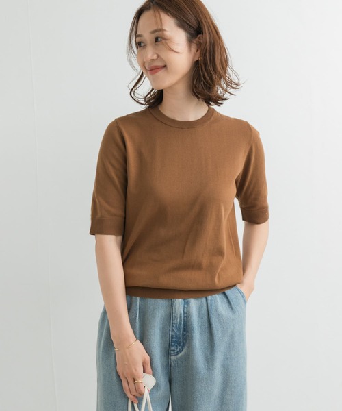 新品タグ付◆ 『UR TECH ひやサラクール』コットンハーフスリーブKNIT UR TECH ひやサラクール』コットンハーフスリーブKNIT｜アーバン