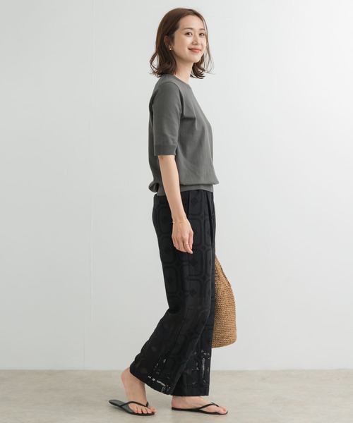 新品タグ付◆ 『UR TECH ひやサラクール』コットンハーフスリーブKNIT セール】『UR TECH ひやサラクール』コットンハーフスリーブKNIT