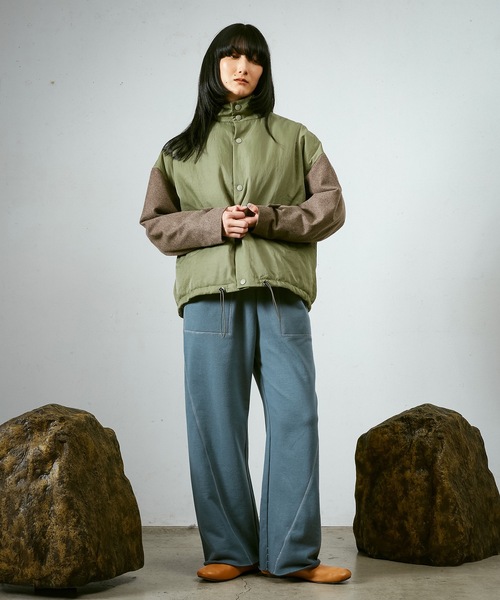 ★まさ★Dulcamara_デニムステップフロントブルゾン Dulcamara (ドゥルカマラ) デニムステップフロントブルゾン