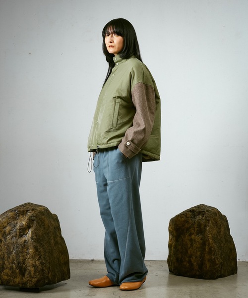 Dulcamara(ドゥルカマラ)の「ヴィンテージNYパデッド切替JK(ブルゾン・メンズ・オリーブ系/ブラック×ブラック・0/1)」の14枚目の写真