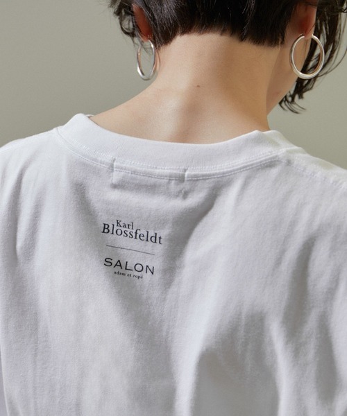 SALON adam et rope'（サロン アダム エ ロペ）の「【WEB限定】【KARL BLOSSFELDT（カールブロスフェルト）】フォトTシャツ 2 /25SS（Tシャツ/カットソー・レディース・グレー/チャコールグレー/ホワイト/ホワイト系その他・FREE）」の20枚目の写真