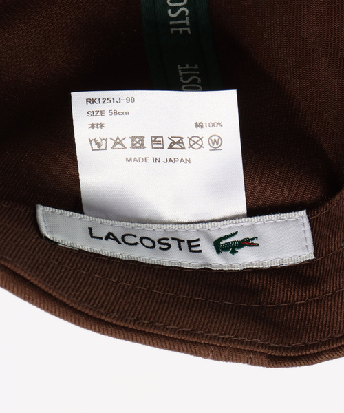 LACOSTE(ラコステ)の「LACOSTE/ラコステ L CAP RK1251J-99(キャップ・レディース・ベージュ/ブラウン・FREE)」の9枚目の写真