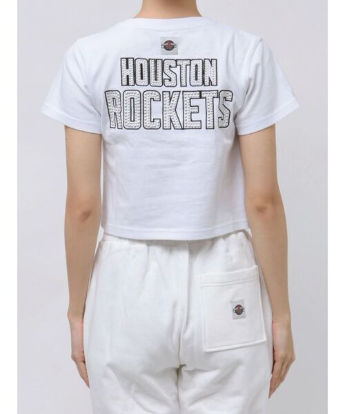 NBA（エヌビーエー）の「NBA STONE ショートTシャツ（Tシャツ/カットソー・レディース・チャコールグレー/オフホワイト/ライム・FREE）」の2枚目の写真