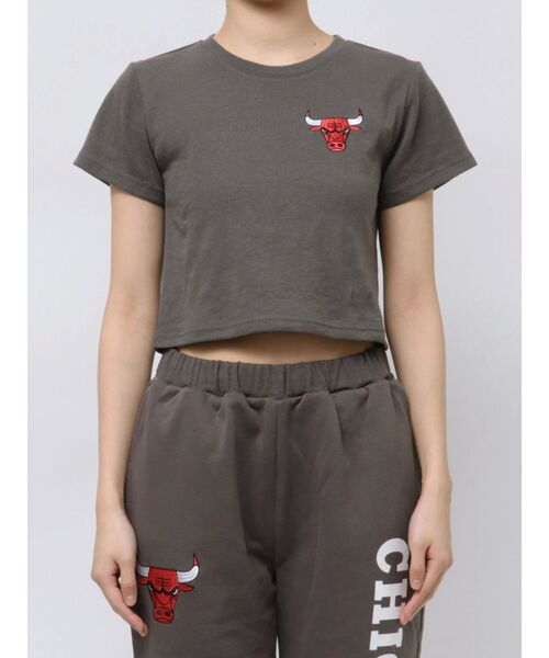 NBA（エヌビーエー）の「NBA STONE ショートTシャツ（Tシャツ/カットソー・レディース・チャコールグレー/オフホワイト/ライム・FREE）」の3枚目の写真