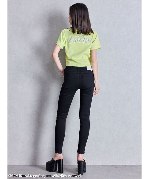 NBA（エヌビーエー）の「NBA STONE ショートTシャツ（Tシャツ/カットソー・レディース・チャコールグレー/オフホワイト/ライム・FREE）」の15枚目の写真