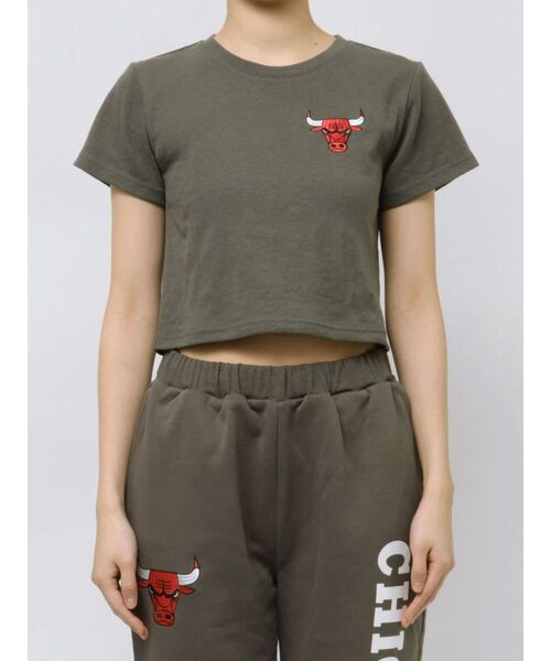 NBA（エヌビーエー）の「NBA STONE ショートTシャツ（Tシャツ/カットソー・レディース・チャコールグレー/オフホワイト/ライム・FREE）」の21枚目の写真