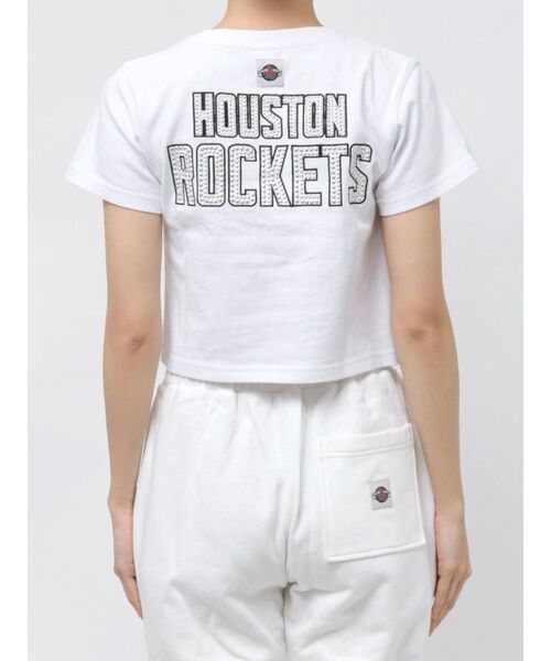 NBA（エヌビーエー）の「NBA STONE ショートTシャツ（Tシャツ/カットソー・レディース・チャコールグレー/オフホワイト/ライム・FREE）」の5枚目の写真