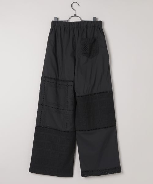 WEB限定】レースパッチワークパンツ