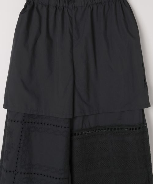 JEANASIS（ジーナシス）の「パッチワークレースパンツ/492216（その他パンツ・レディース・ブラック系その他/ブラウン/ホワイト・FREE）」の11枚目の写真