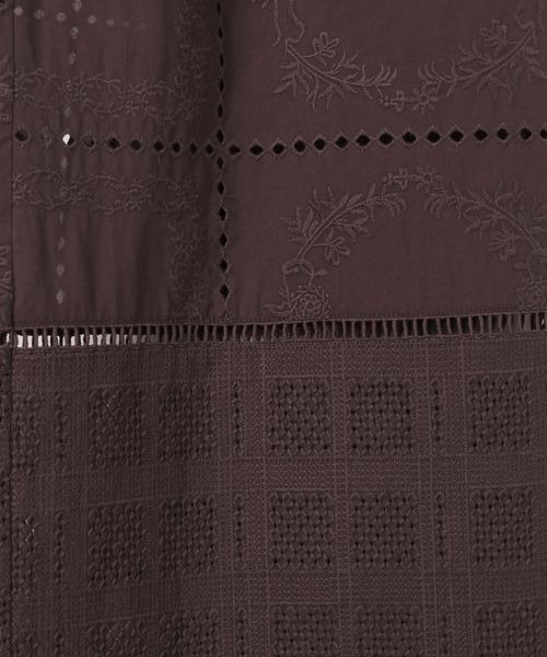 JEANASIS（ジーナシス）の「パッチワークレースパンツ/492216（その他パンツ・レディース・ブラック系その他/ブラウン/ホワイト・FREE）」の14枚目の写真