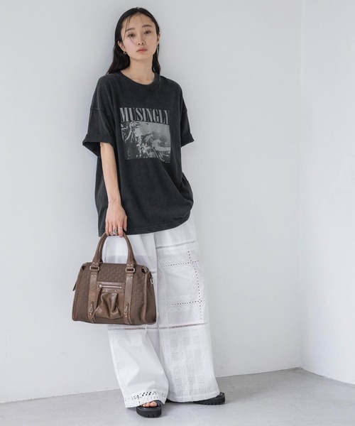 JEANASIS（ジーナシス）の「パッチワークレースパンツ/492216（その他パンツ・レディース・ブラック系その他/ブラウン/ホワイト・FREE）」の15枚目の写真