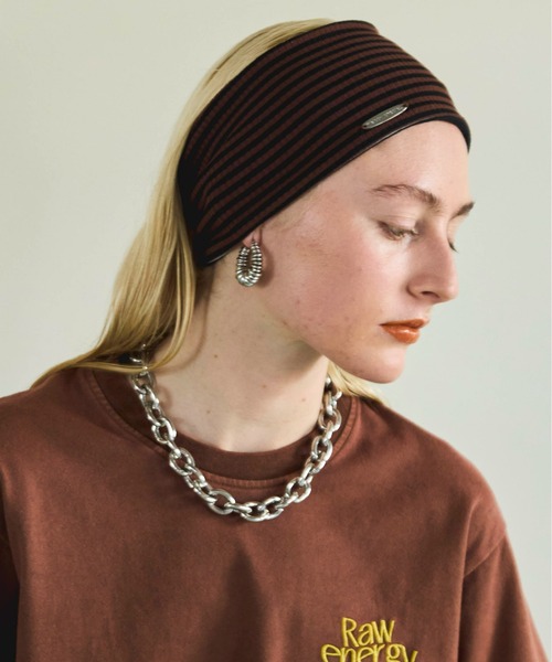 Border Reversible Hair Band/ボーダーリバーシブルヘアバンド