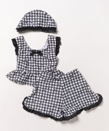 KP DECO（ケーピーデコ）の「モノトーンチェック セパレーツ水着セット（水着）」
